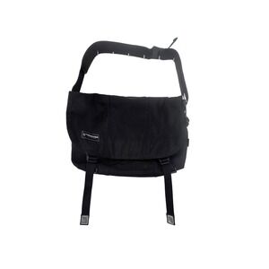 Timbuk2 Classic Messenger Bag Black Nylon Adjustable Padded Strap Commuter Bag